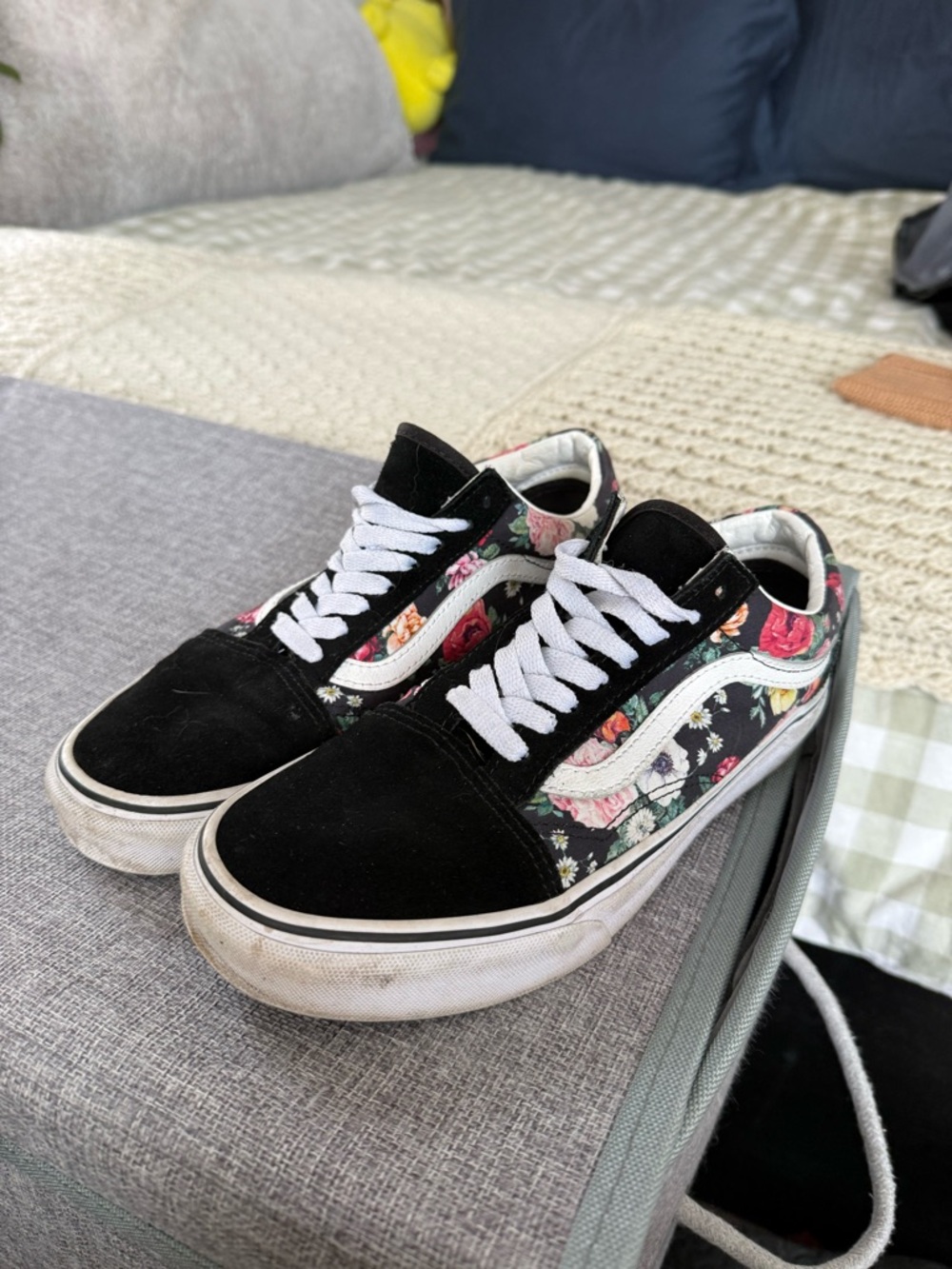 Floral Black Old Skool Vans